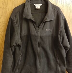 Columbia Black Lightweight Fleece Jacket - Full Zip